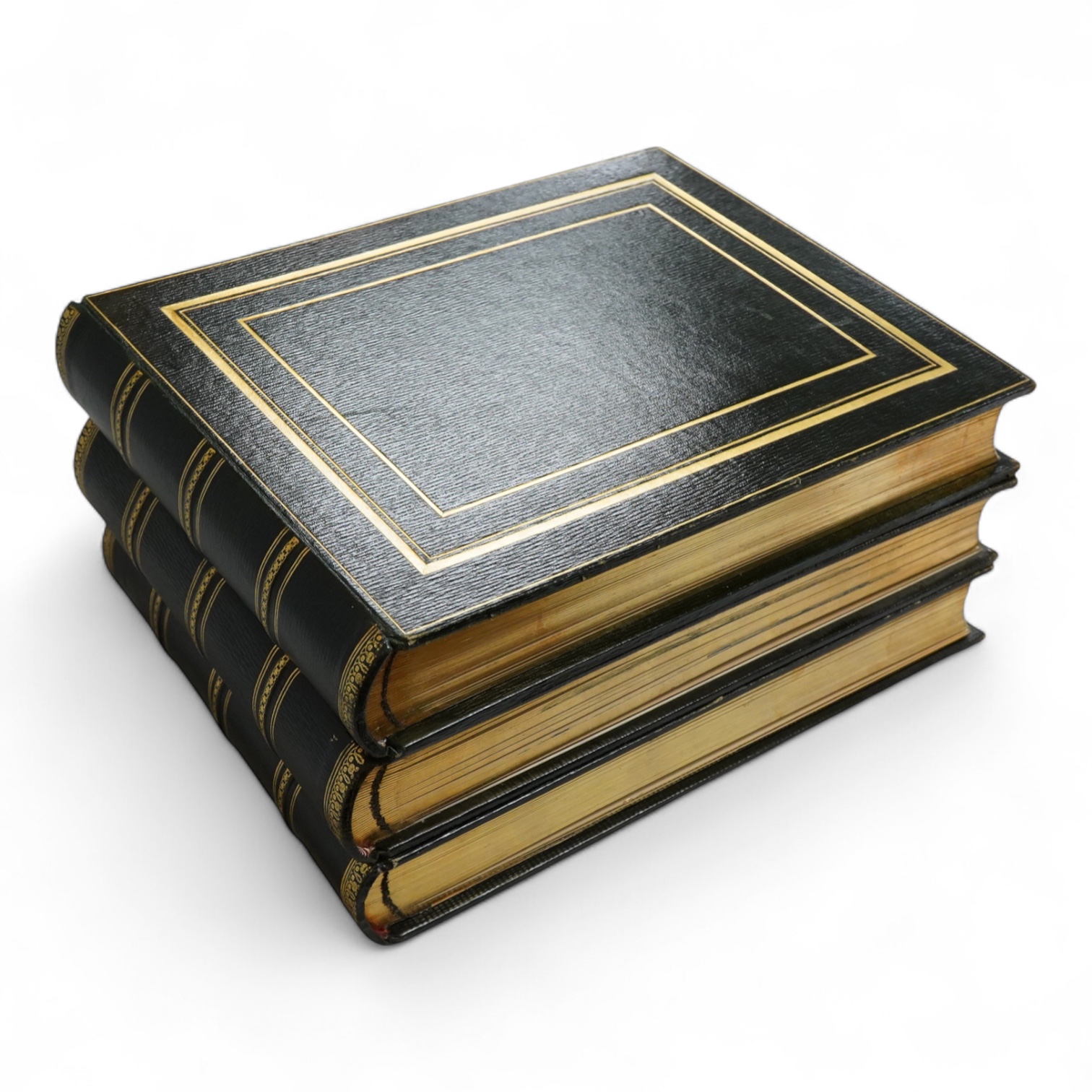 Edward Ralph Bickersteth (1904-1965), three green Morocco leather and gilt tooled albums of photographs relating to ERB’s Eton and Cambridge education and sporting achievements and travel 1918–1923, all with inscriptions
